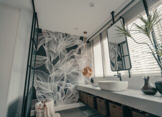 Tapety flizelinowe w łazience