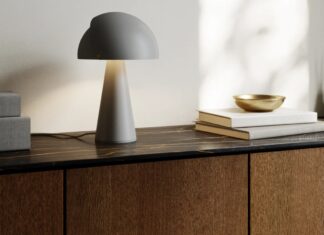 Lampka do sypialni na komodę